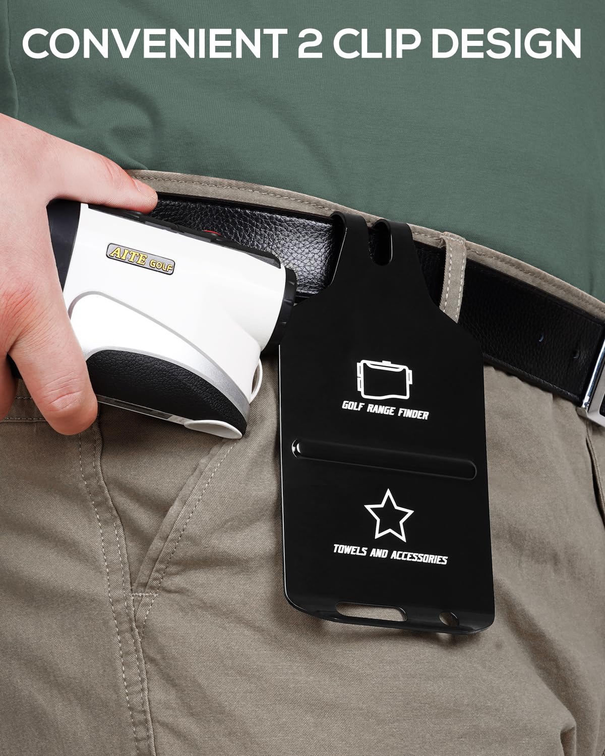 LZFAN rangefinder-accessory-area keeps essential tools within reach on the bag.