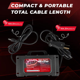 LZFAN compact charger for on-the-go golf cart power