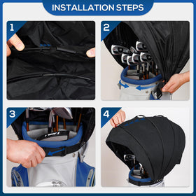 Compact roll-up design stores inside the bag for travel.