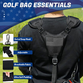 LZFAN premium leather finish enhances durability and matches many golf bags.