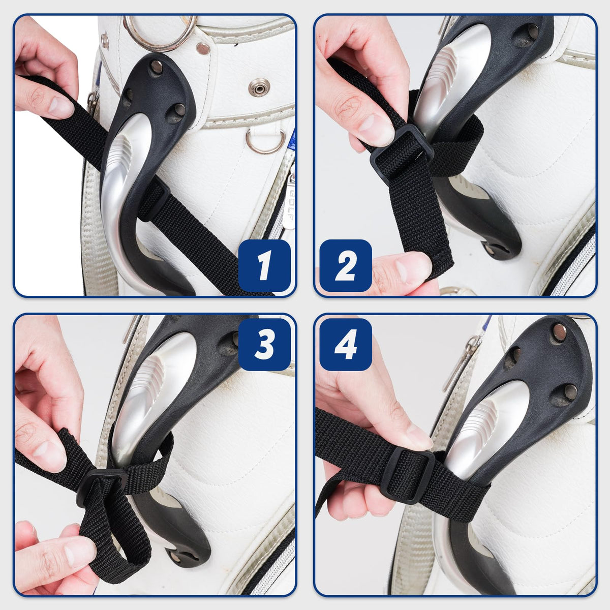 LZFAN universal fit works with most golf bags and handles.
