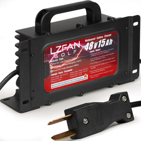 LZFAN golf cart charger with 48V 15A output for reliable charging