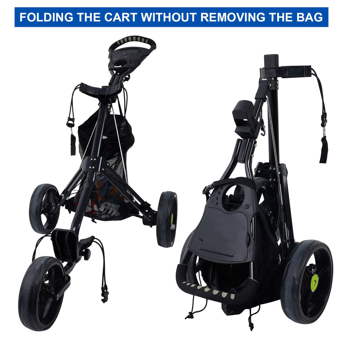 LZFAN storage bag folds with the cart for easy storage.