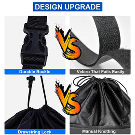 LZFAN universal-fit storage bag on a golf cart, compatible with most models.