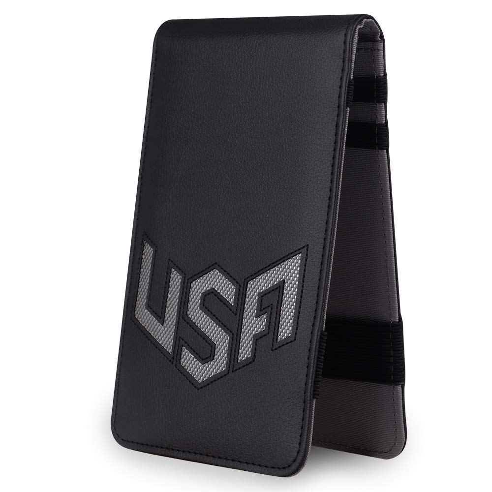 LZFAN scorecard holder with elastic system secures cards and yardage books.