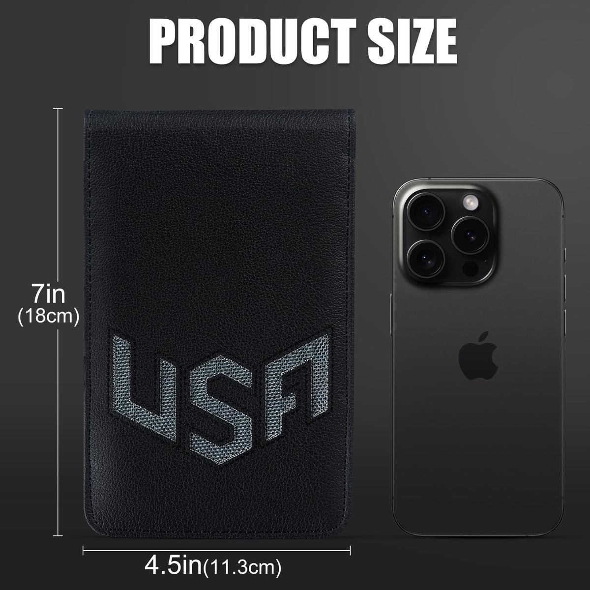 LZFAN yardage book cover slim profile for easy pocket carry.