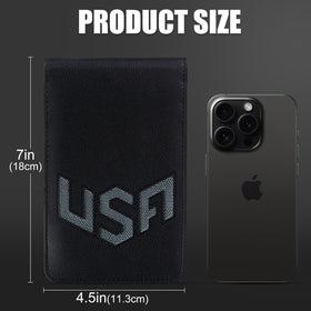LZFAN yardage book cover slim profile for easy pocket carry.