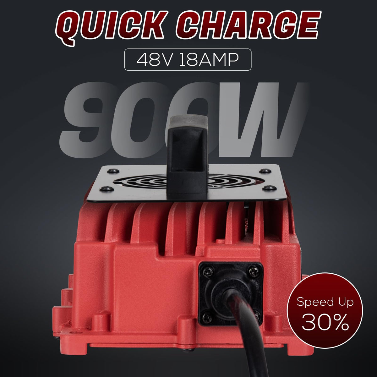 LZFAN portable and wall-mount capable charger for flexible golf cart setups