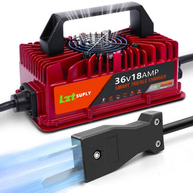 Lztsuply 36V charger front view designed for golf carts with fast charging