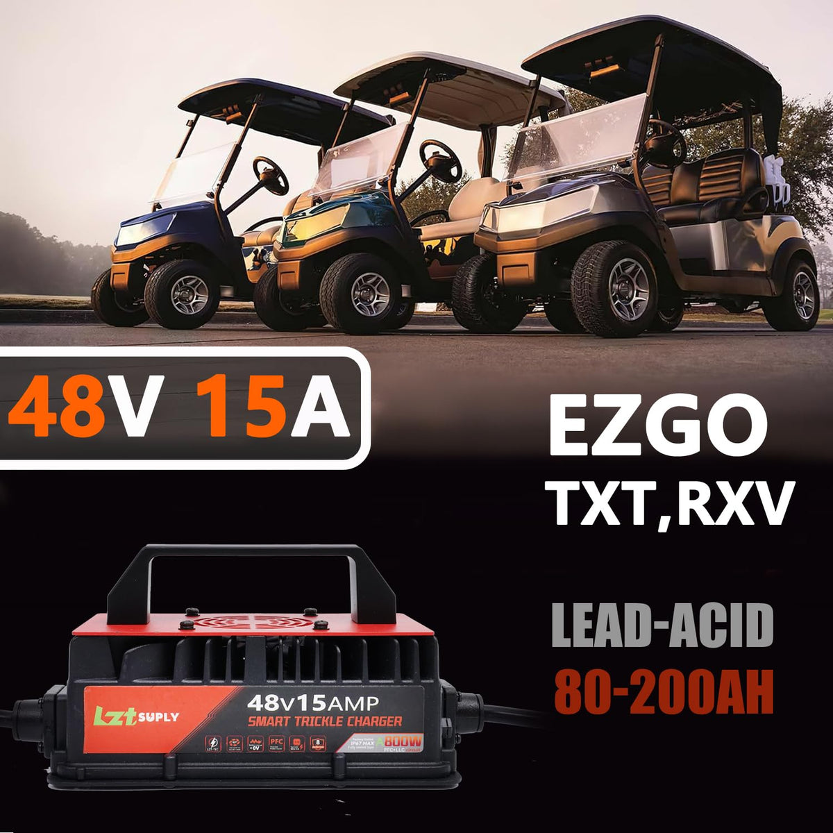 Lztsuply compact dimensions save space in garages and carts