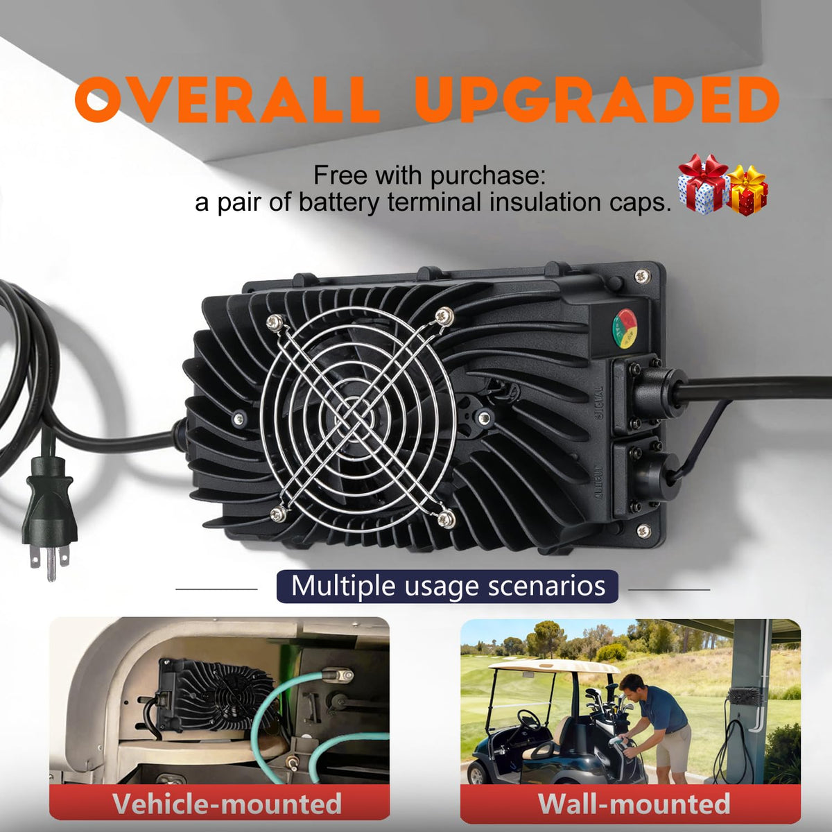 Lztsuply M8 ring-terminal output allows versatile battery connections.