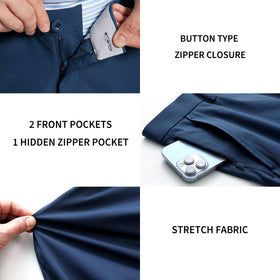 M MAELREG dress pants 5-pocket design demonstrates practical storage for essentials.