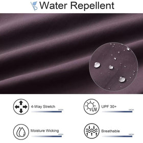 M MAELREG golf pants dark-brown fabric resists water for light drizzle