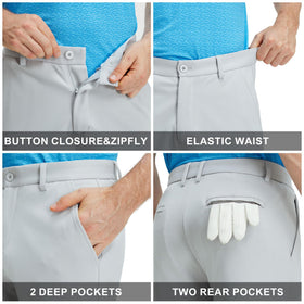M MAELREG stretch fabric supports full range of motion throughout the round.
