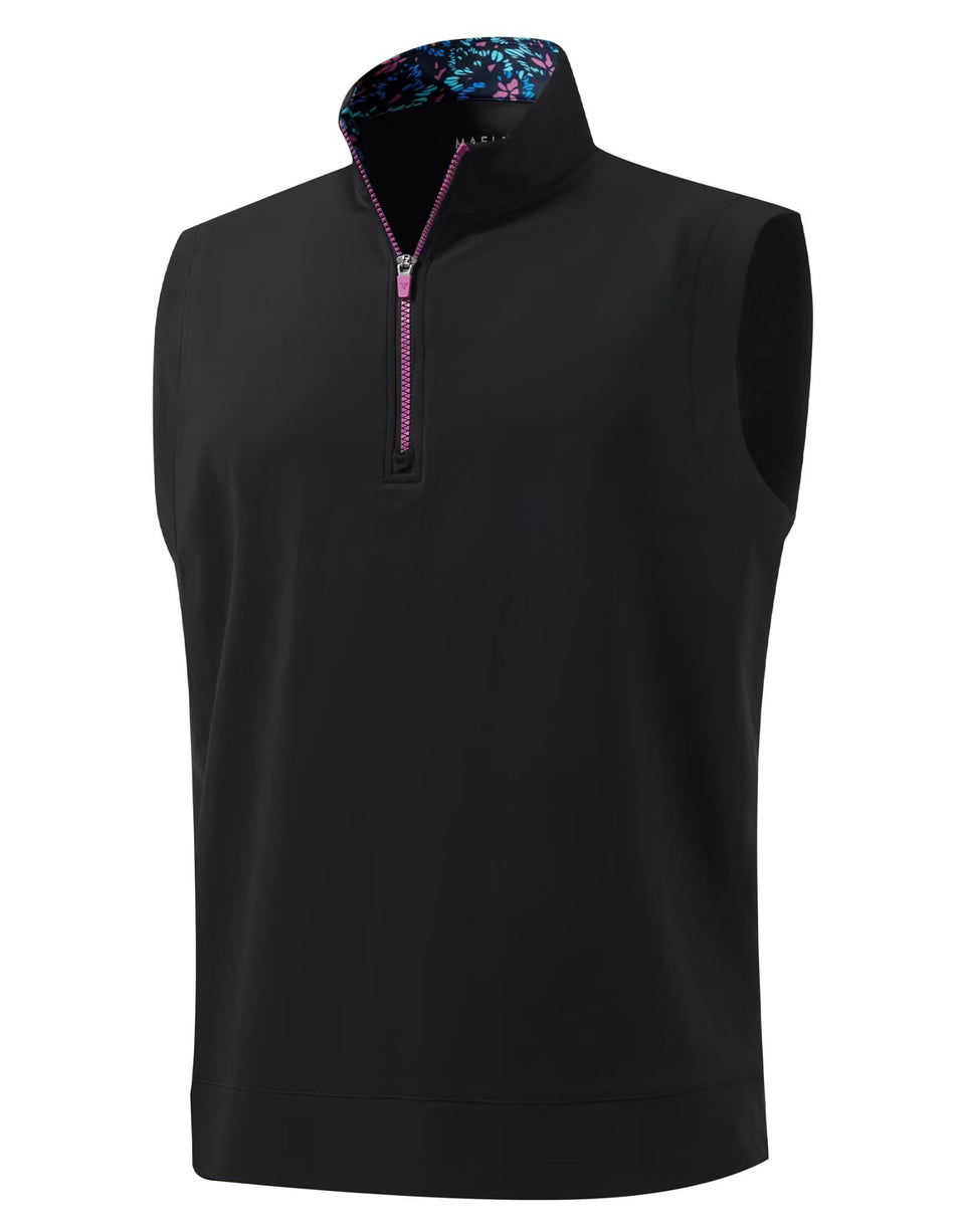 M MAELREG golf vest front view, versatile for golf and daily wear.