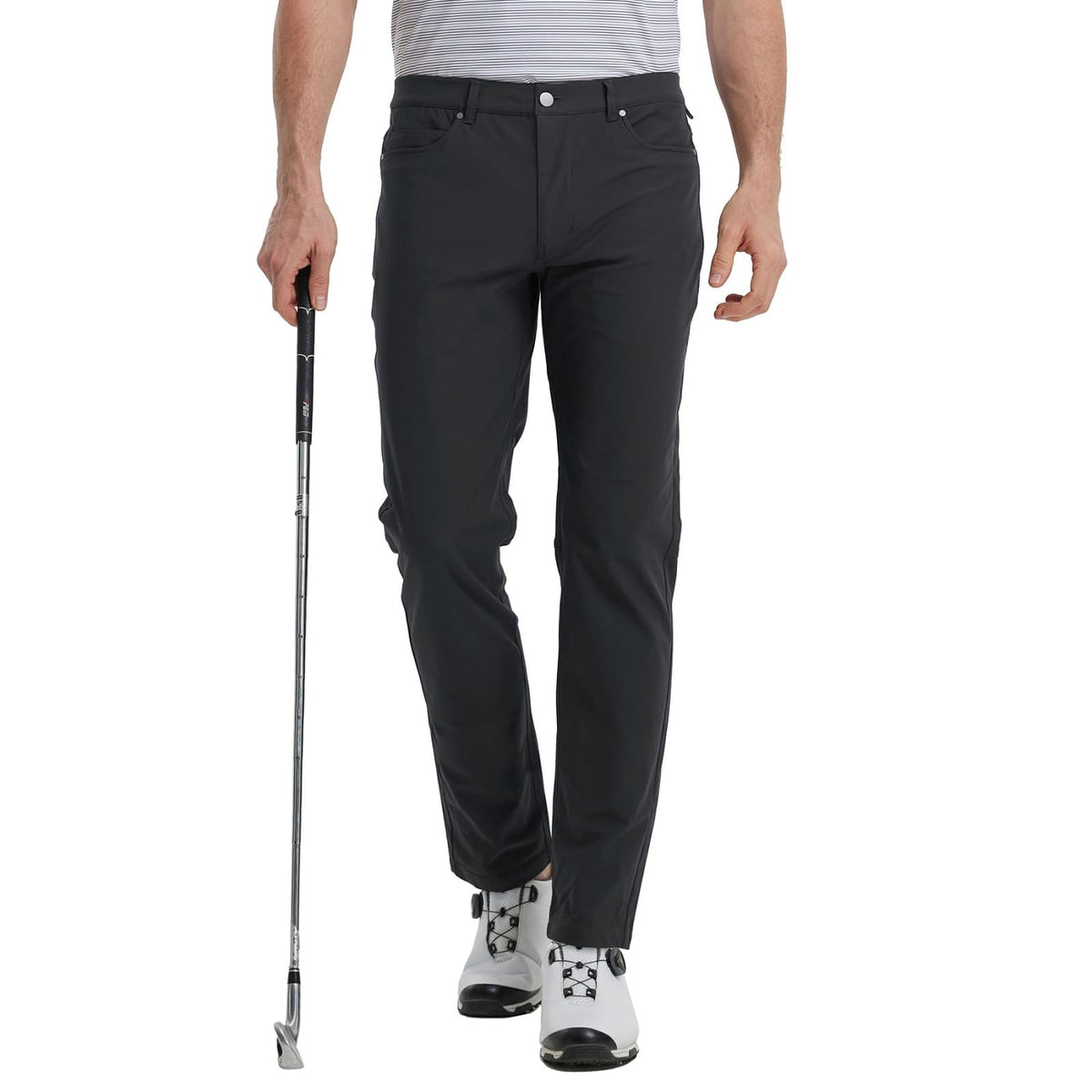 M MAELREG men's business casual pants front view showing stretch comfort
