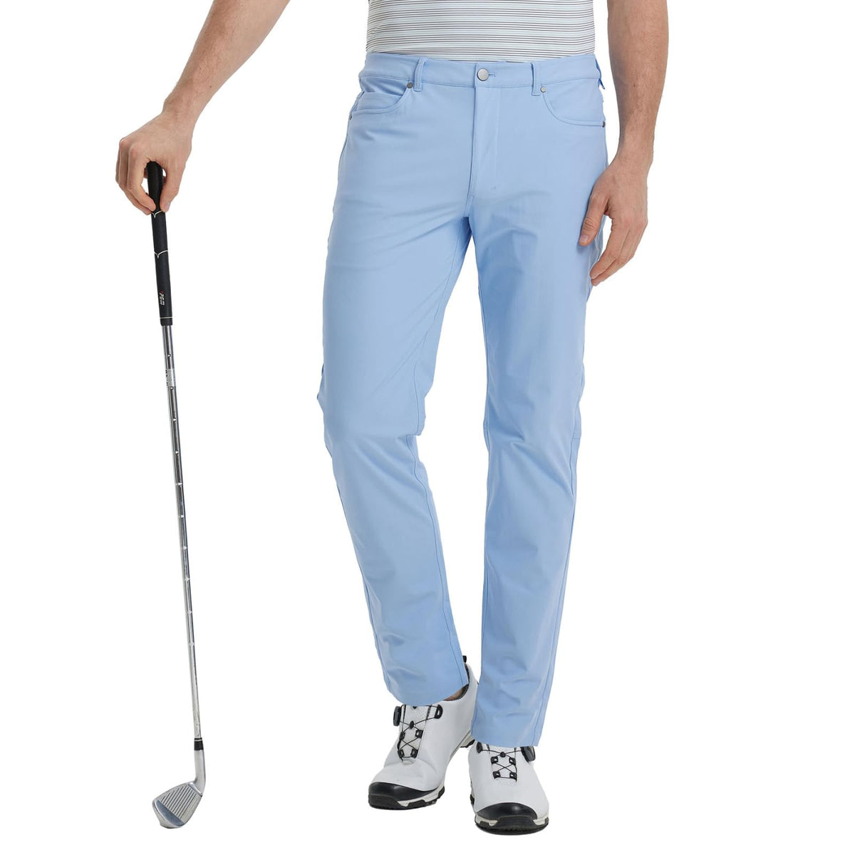 M MAELREG mens business casual pants front view, showcasing a comfortable regular fit.