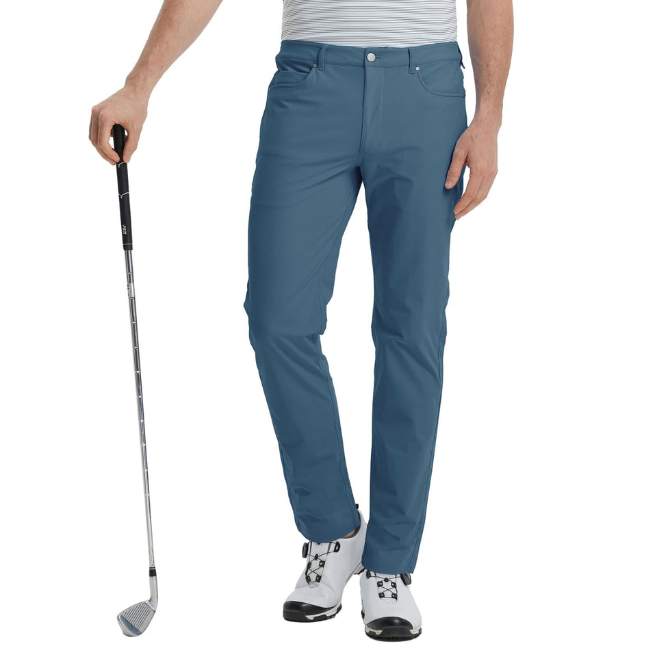 M MAELREG men's business casual pants front view, lightweight fabric for comfort.
