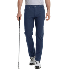 M MAELREG men's business casual stretch golf pants navy front view showing lightweight comfort