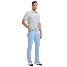 M MAELREG golf pants belt loops with belt-ready design for a polished look.