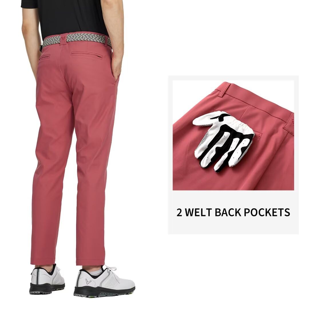 M MAELREG men's golf pants welt pockets showcase secure carry.