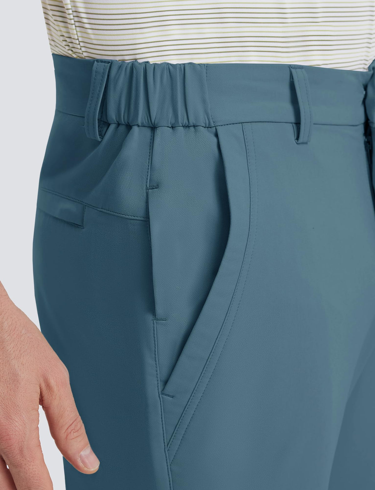 M MAELREG five-pocket design keeps essentials secure during rounds.