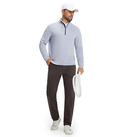 M MAELREG mens golf pants – fleece lining close-up reveals warm, skin-friendly interior.
