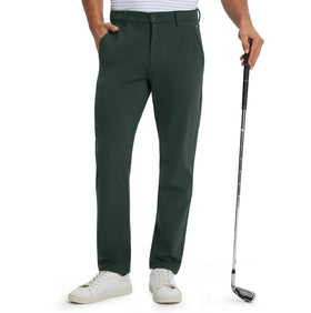 M MAELREG men's golf pants front pocket view, secure space for phone or keys on the course.