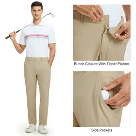 M MAELREG straight-fit golf pants suited for golf and travel.