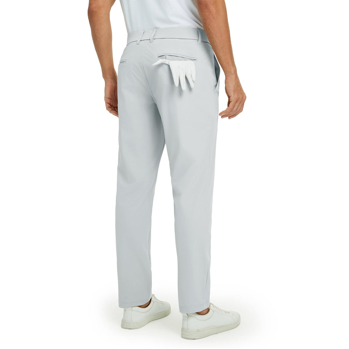 M MAELREG Mens golf pants back pocket detail for secure storage on the go
