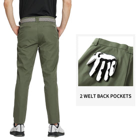 M MAELREG waistband logo non-slip feature helps keep shirt tucked during swings.