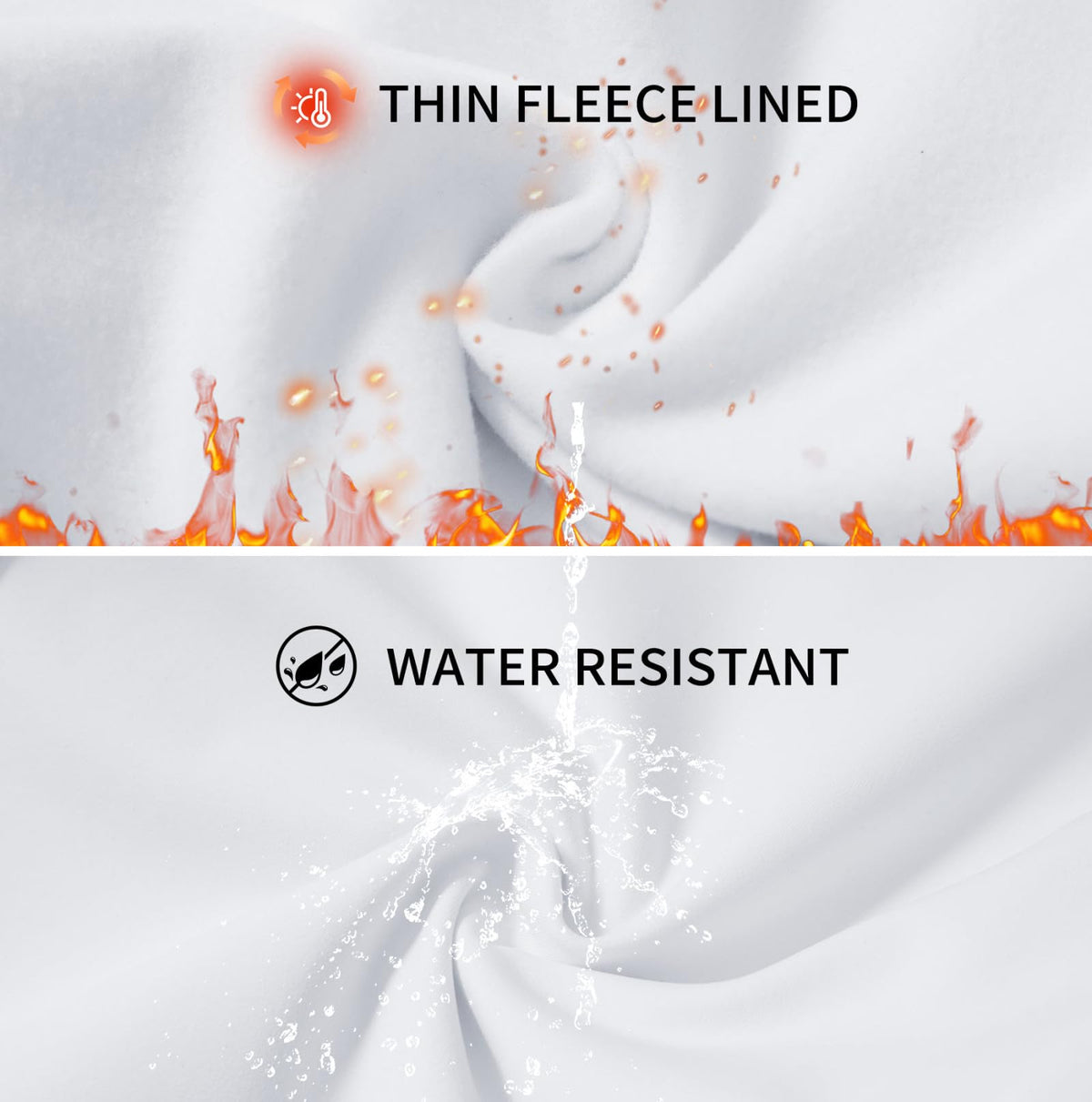 White M MAELREG golf pants with 4-way stretch for unrestricted swing.