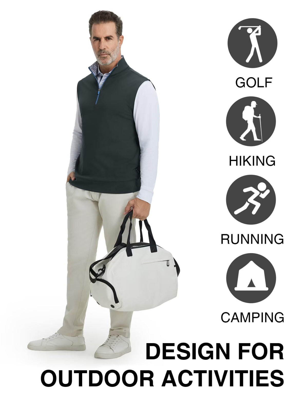 M MAELREG moisture-wicking feature keeps skin dry during warm conditions.