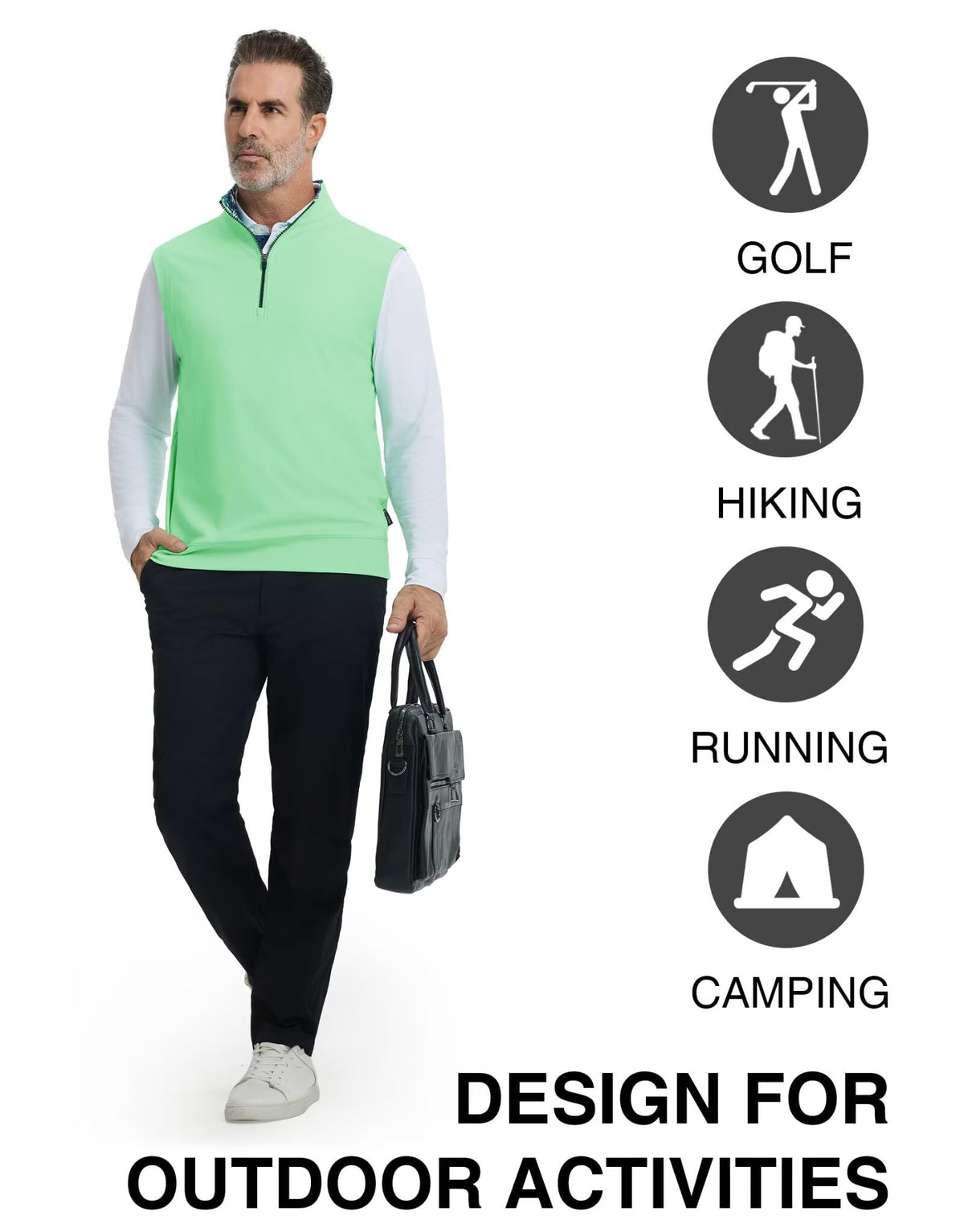 M MAELREG lightweight vest packed for travel is compact and ready for outdoor activities.