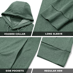 M MAELREG hoodie travel-ready look suitable for casual and sport activities.