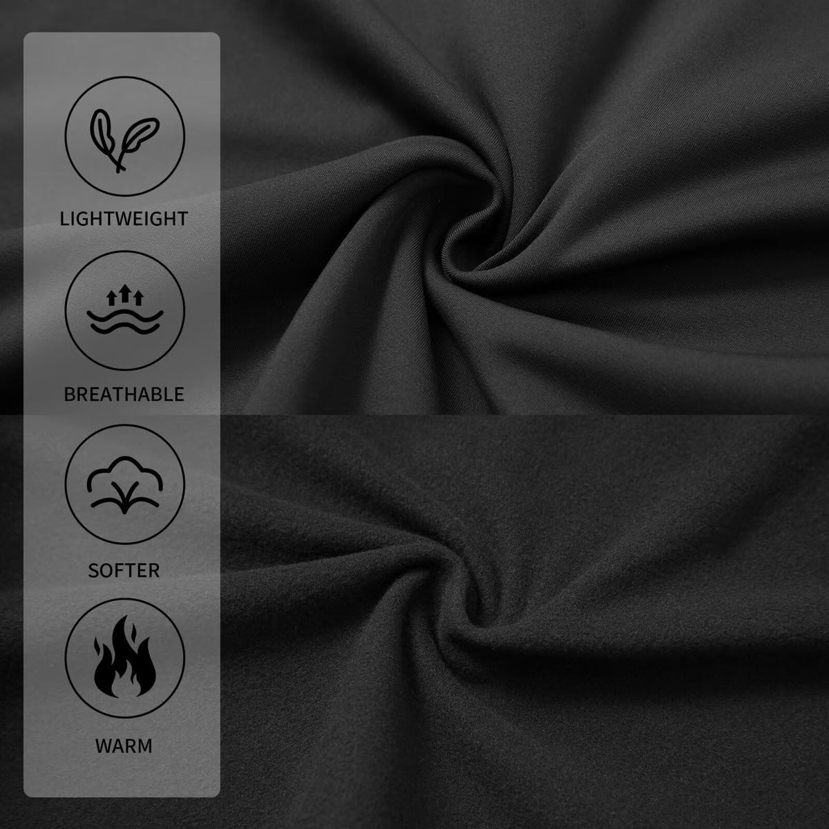 Fabric texture detail of the M MAELREG quarter zip pullover.
