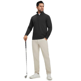 Folded M MAELREG quarter zip pullover ready for wear and layering.