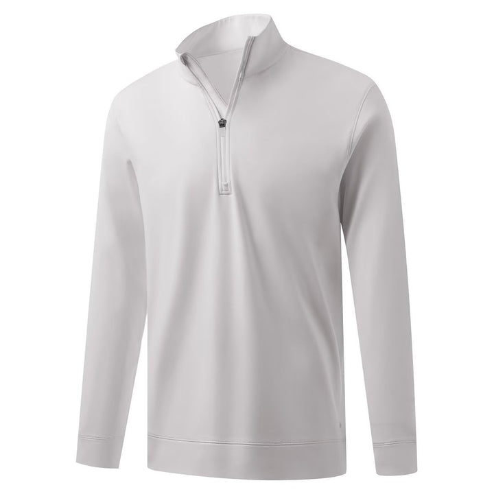 M MAELREG quarter-zip pullover front view showing versatile layering for cool weather.