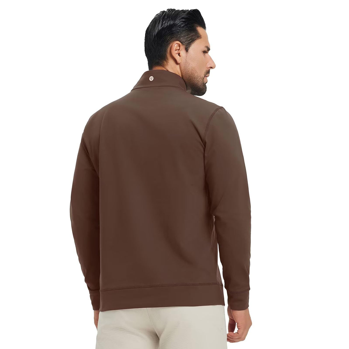 M MAELREG Quarter Zip Pullover with zip and mock neck for ventilation