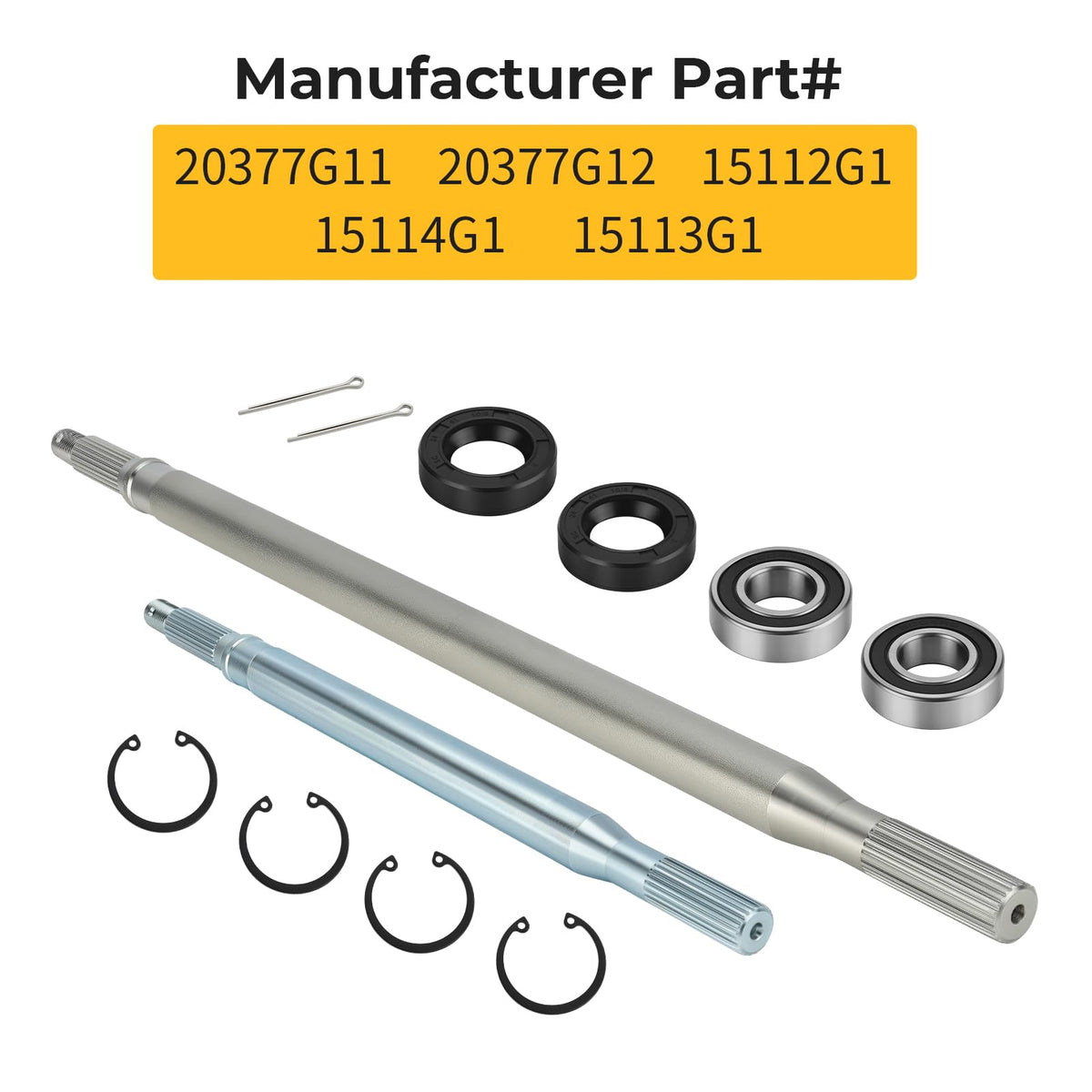 M MATI bearing seal kit packaging contents shown for reference and quick installation.