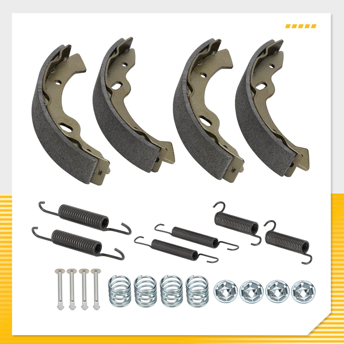 M MATI brake parts inventory shot highlights included items for maintenance