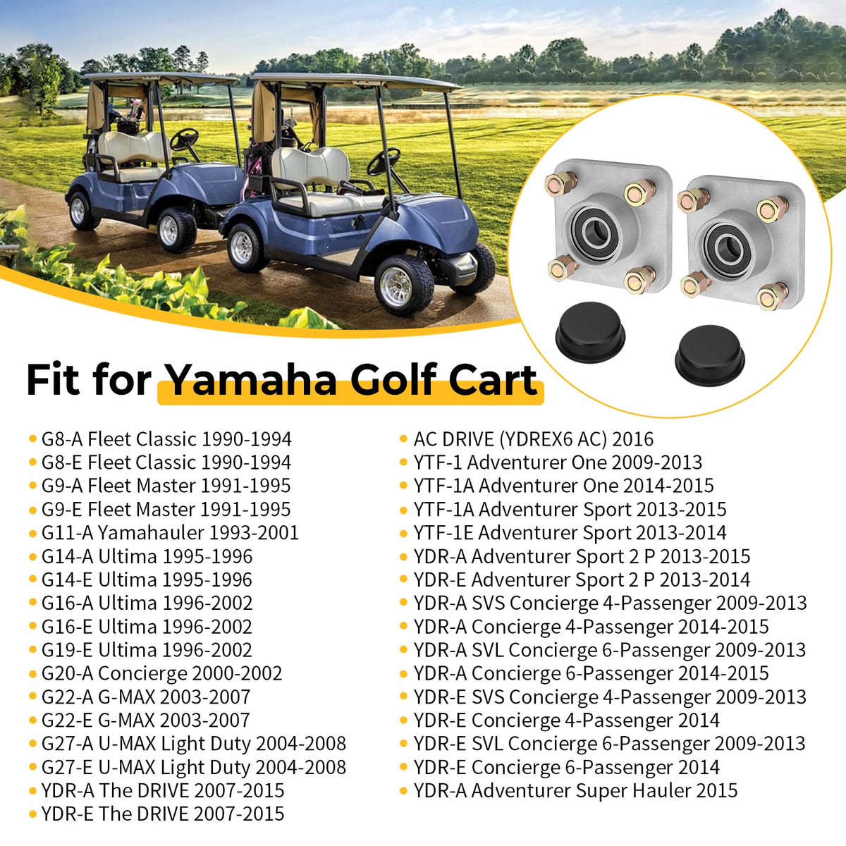 M MATI dust cap for Yamaha G8 protects bearings from dust.