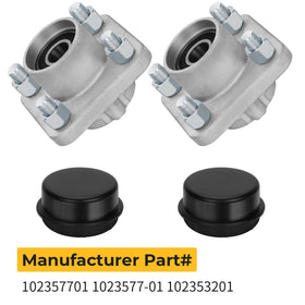 M MATI dust cap for front hub protects bearings from dust and debris.
