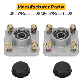 M MATI front wheel hub for Yamaha G9; high-strength construction.