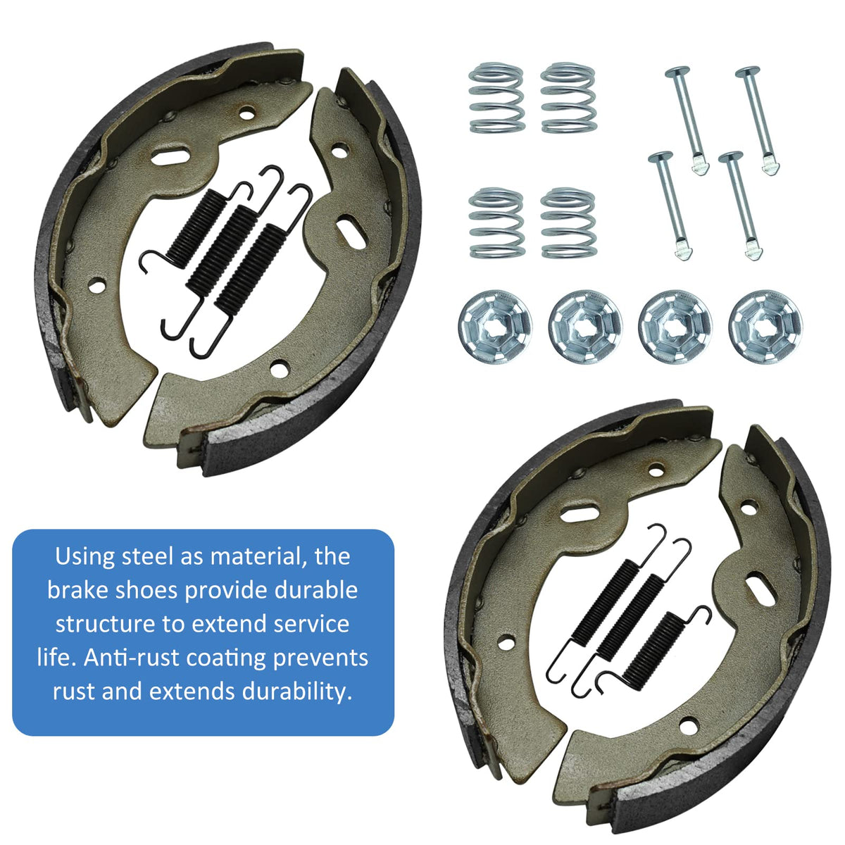 M MATI shoe clamp springs securing pad alignment for reliability