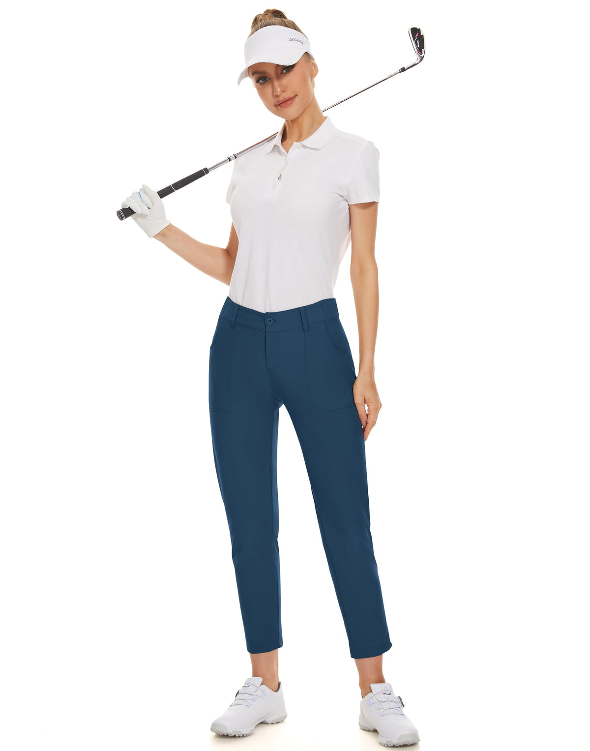 M MOTEEPI golf pants four pockets keep essentials handy.