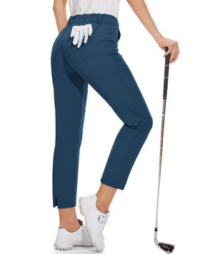 M MOTEEPI golf pants front view for a sleek, on-course silhouette.