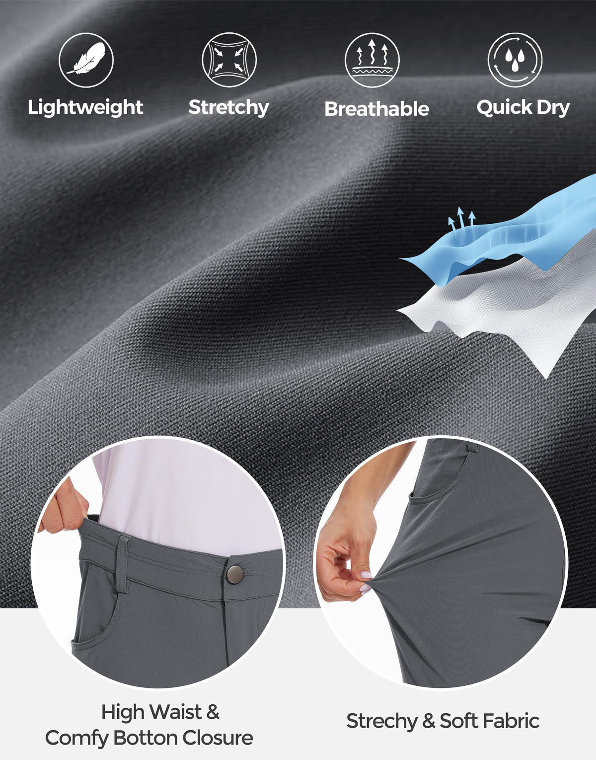 M MOTEEPI high-waist tummy-control design for a smooth silhouette during activity