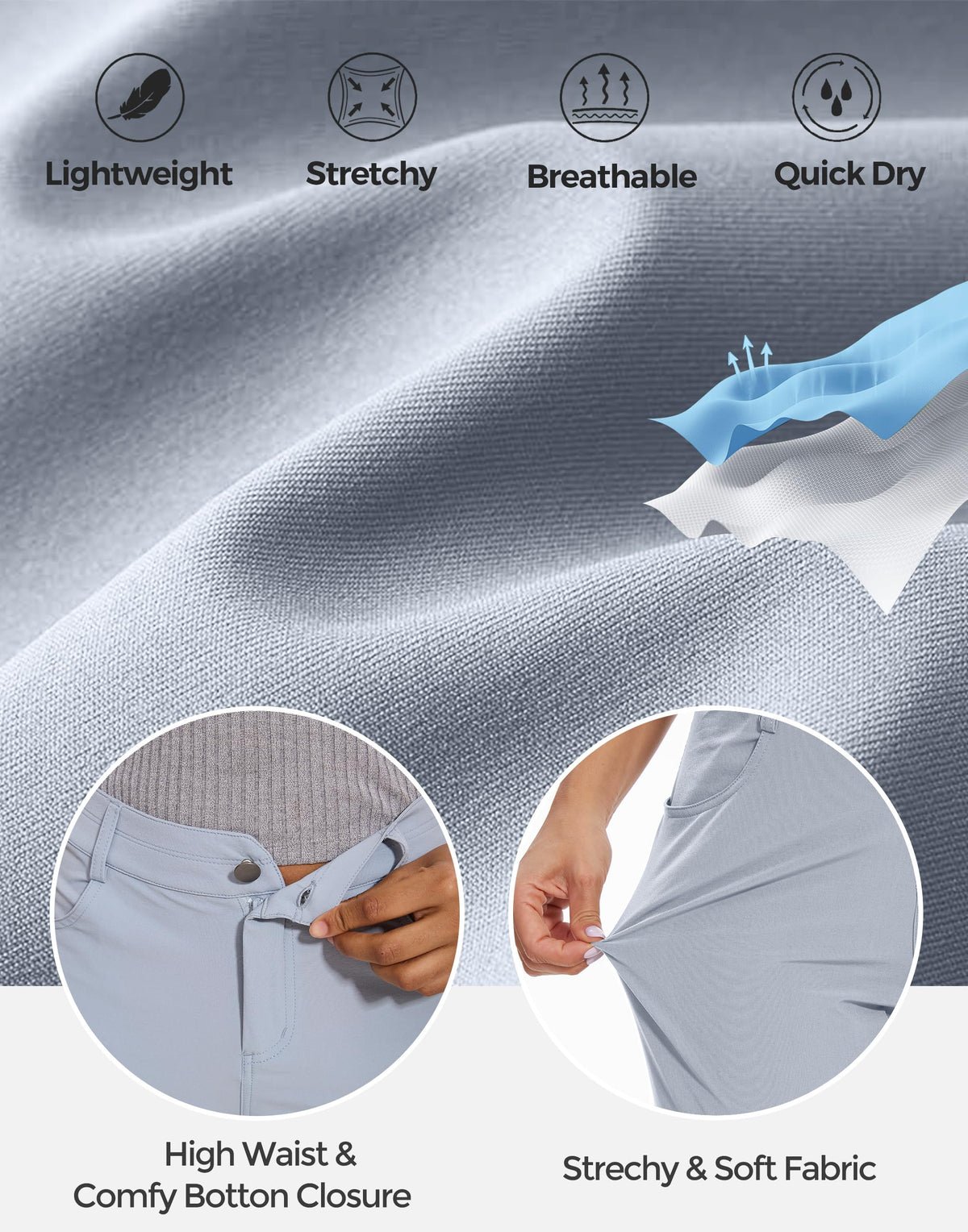 M MOTEEPI pants high-waist design supports movement and confidence