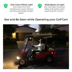 MADSON GOLF two-pack LED lights kit provides versatile golf cart interior illumination